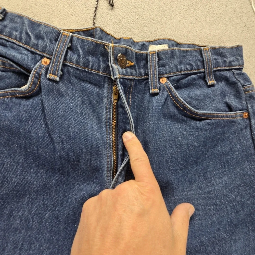 Vintage Levis 517 Jeans Mens Blue Bootcut Made In USA Orange Tab 90s Fits‎ 32x32